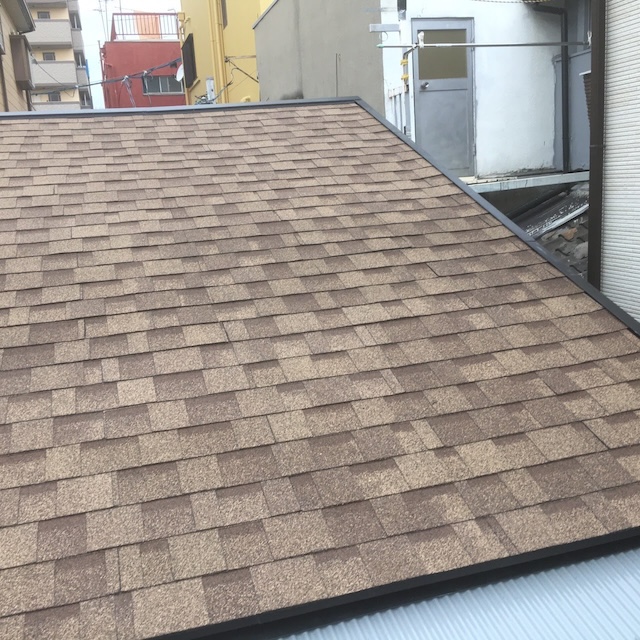 アスファルトシングル葺き替え完了_オークリッジスーパー